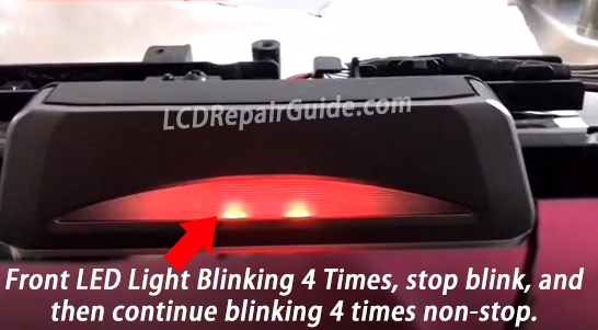 smart led tv led light flashing error
