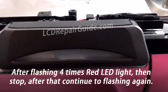 smart led tv led light blink error