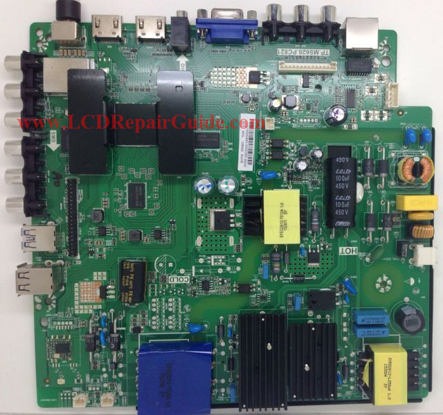 repair universal led lcd tv mainboard tp.ms628.pc821