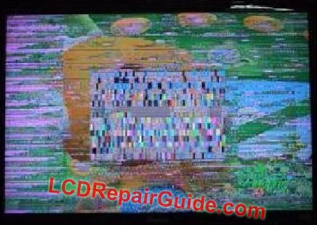 lcd tv abnormal display