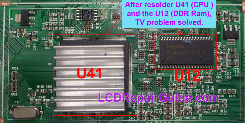 lcd tv mainboard problem solved
